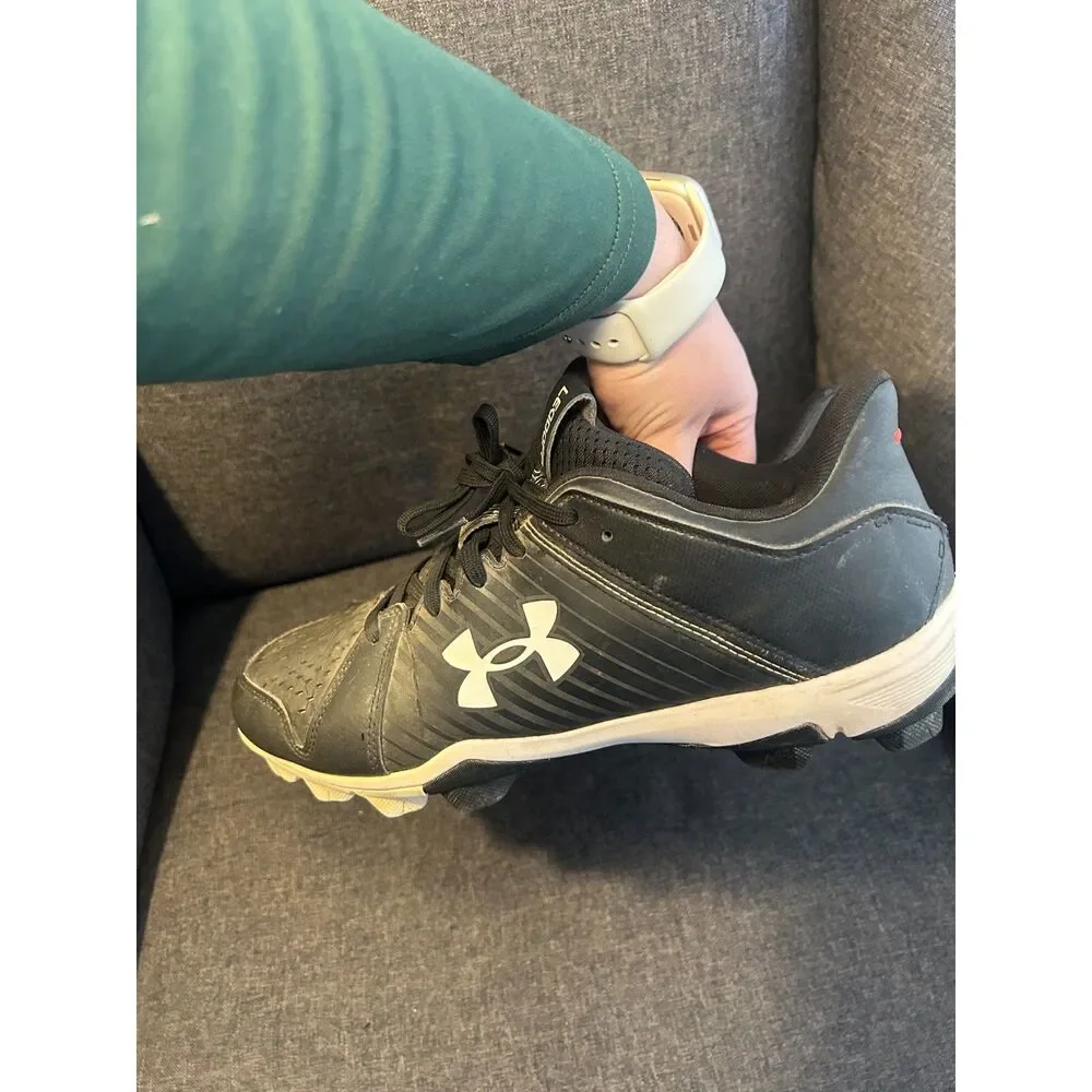 Under Armour Leadoff Low RM Baseball Cleats Men's 10 Black & White Molded Sports
